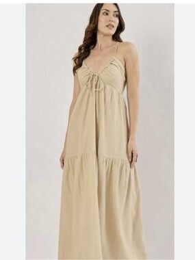 Gorgeous Linen Blend Maxi Dress